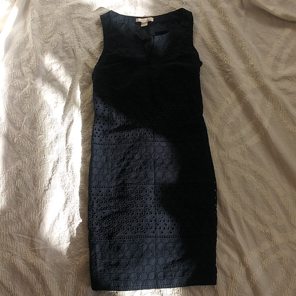 Banana Republic Navy Eyelet Dress - Picture 11 of 11